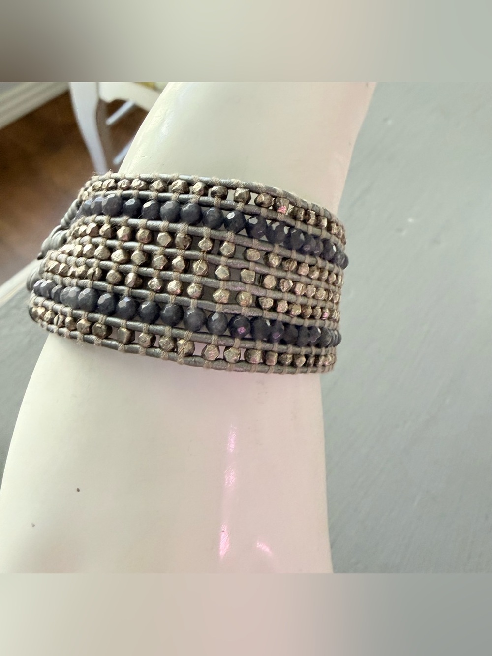 Chan Luu Beaded Wide Band Bracelet